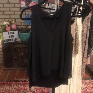 Black tank top